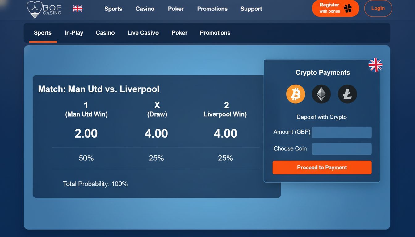 decimal odds and implied probability with crypto transaction visuals